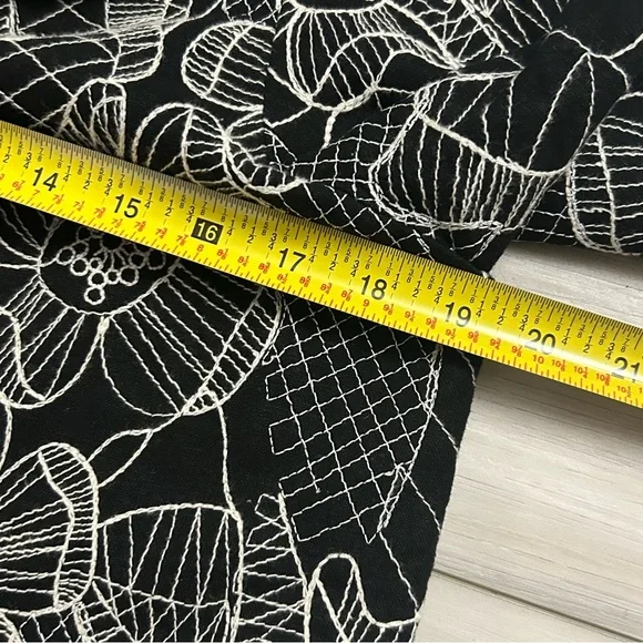 An Ren New York Women’s Linen Blazer Jacket Embroidered  Button Size Small - Picture 5 of 12